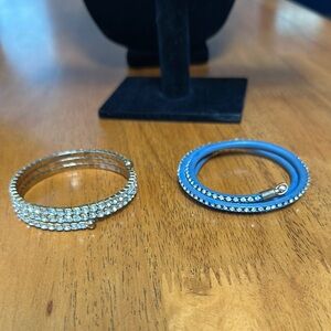 Stretch band bracelets or chokers or cuffs or headband etc etc